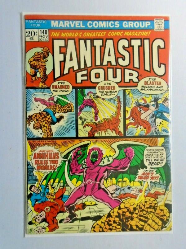 Fantastic Four #140 1st Series water stain 4.0 VG (1973)
