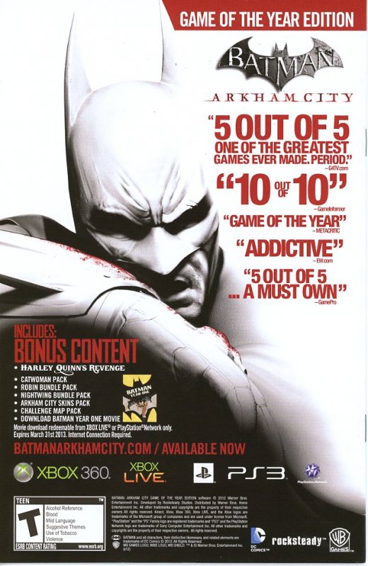 Batgirl 10  New 52  9.0 (our highest grade)  2012