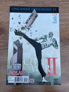 Uncanny Inhumans # 11 NM 2nd Print Variant Civil War 2 Marvel Comic Book J927