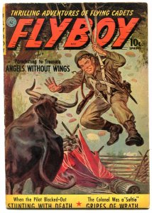 Flyboy #1 1952- Norman Saunders Parachute cover- Golden Age VG 