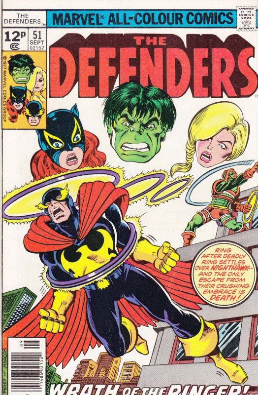 Defenders, The #51C FN ; Marvel | UK 12p Pence Cover Price 1st Appearance Ringer
