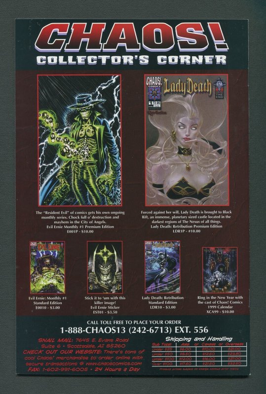 Evil Ernie #3 (2nd Series 1998) 9.2 NM- September 1998