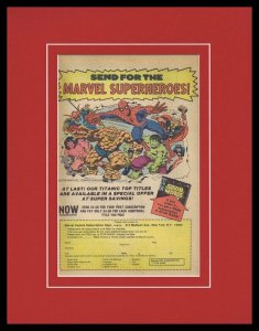 1978 Marvel Comics Framed 11x14 ORIGINAL Vintage Advertisement Spider-Man Hulk