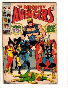 Avengers # 68 VG- Marvel Comic Book Iron Man Captain America Goliath Hulk SS10