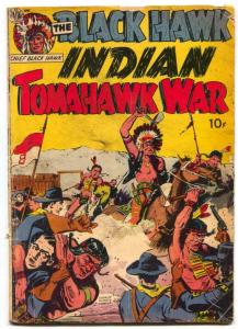 Black Hawk Indian Tomahawk War 1951- Western comic G/VG