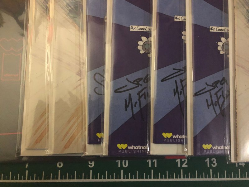 Ninja Funk 1, 2, 4.  Multiple signed copies, variants, 18 total.  NM never read.