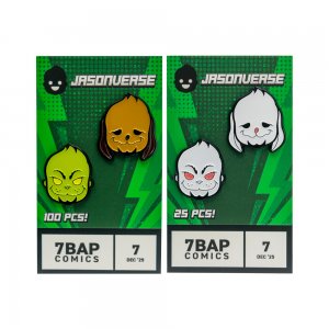 Jasonverse Grinch & Max Pin Set - 7BAP Exclusive /100pcs *Shot at Chase /25pcs*