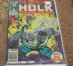 Incredible Hulk comic # 337 1987, Marvel grey hulk vs x factor todd mcfarlane