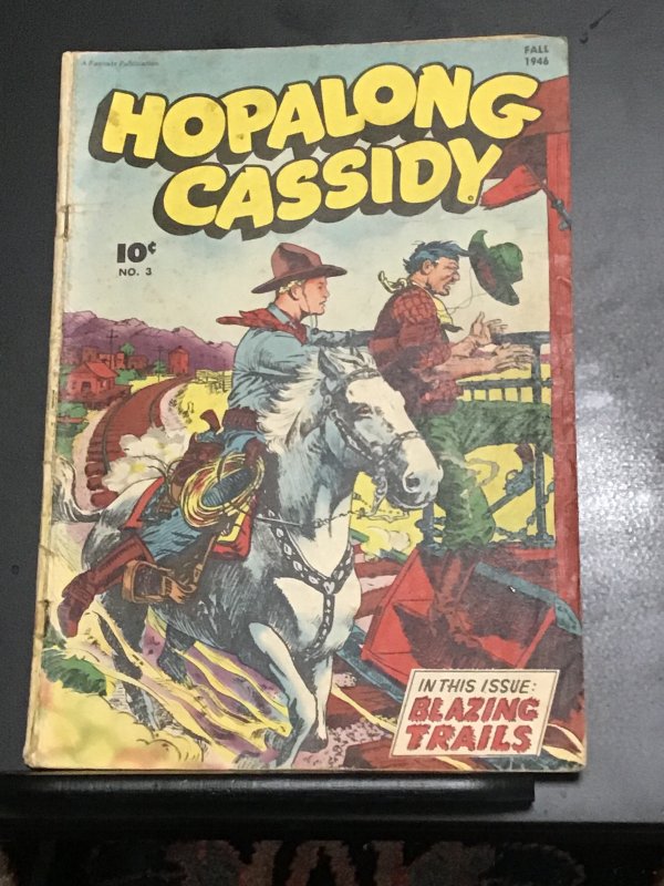 Hopalong Cassidy #3  Golden age key third issue! VG+ Wow