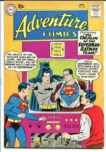 ADVENTURE COMICS #275 1960-SUPERMAN-BATMAN TEAM ORIGIN-very good/fine VG/FN