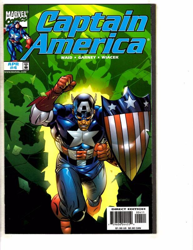 10 Captain America Marvel Comic Books # 1 2 3 4 5 6 7 8 9 10 Avengers Hulk RC13