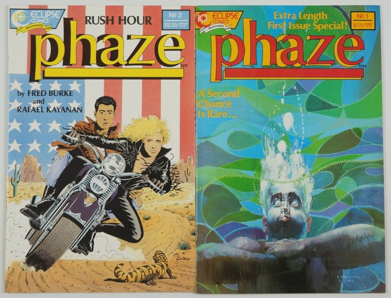 Phaze #1-2 VF/NM complete series Bill Sienkiewicz ; Eclipse