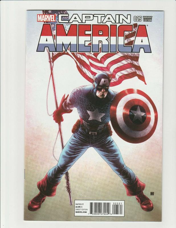 Captain America #25 (Marvel 2014) 1:50 Variant Falcon Becomes Captain America