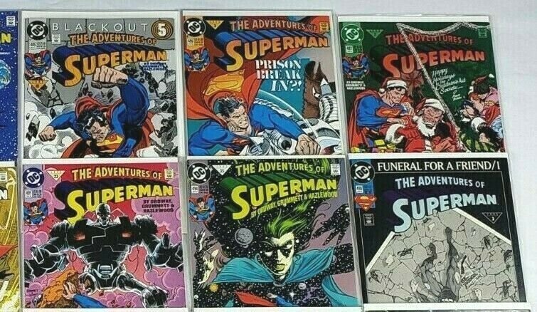 Adventures of Superman 24 issue Mixed Lot DC Comics 1989-2004 w/ Keys & Annuals