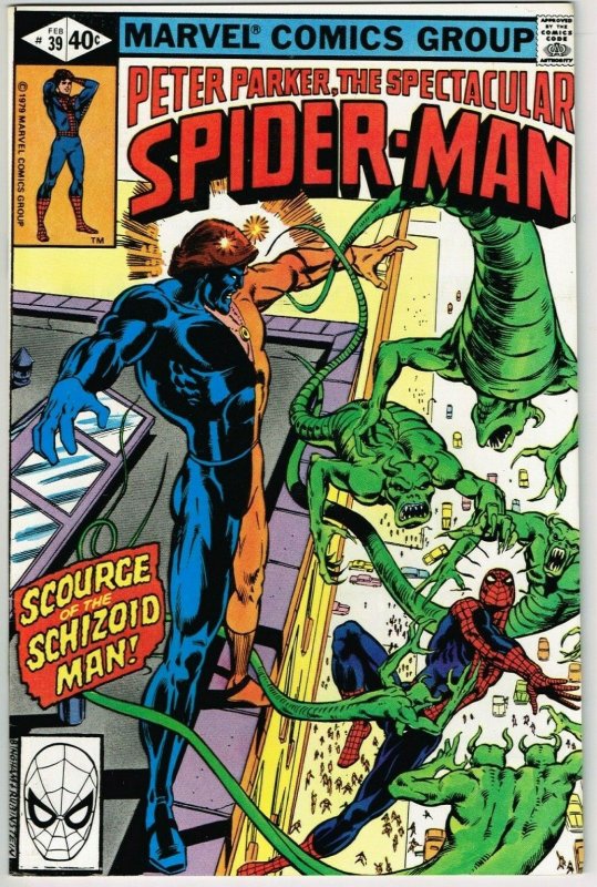 Spectacular Spider-Man #39 (1976) - 9.0 VF/NM *Scourge of the Schizoid Man*