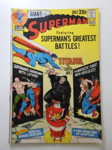 Superman #239 (1971) Greatest Battles! Beautiful VF- Condition!