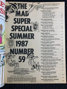 1987 Summer MAD SUPER SPECIAL Magazine #59 FN+ 6.5 Spy vs Spy 10pg Portfolio 96p