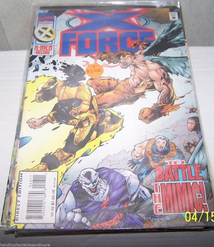 X FORCE COMIC # 46   cable   mimic sabertooth