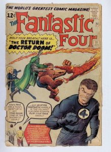 Fantastic Four #10 (1963) Fantastic Four [Key Issue] FR Condition see desc.