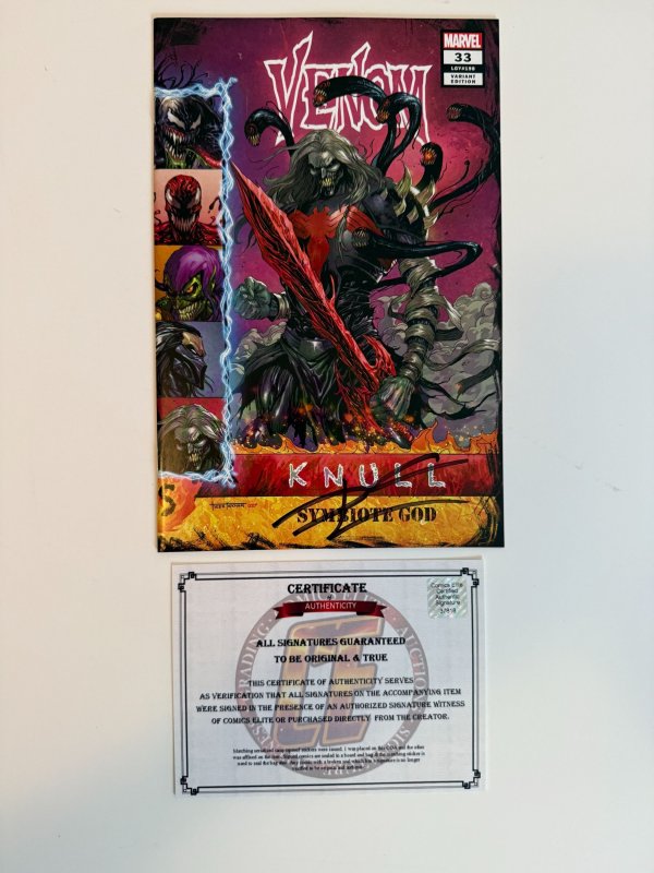 Venom #33 Kirkham Cover A (2021) Signed with COA!