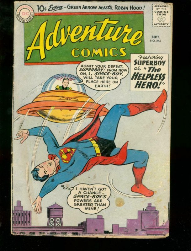 ADVENTURE COMICS #264  SUPERMAN GREEN ARROW ROBIN HOOD G-