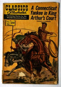 Classics Illustrated #24 (166) FN 6.0 Conecticut Yankee King In Arthur's...