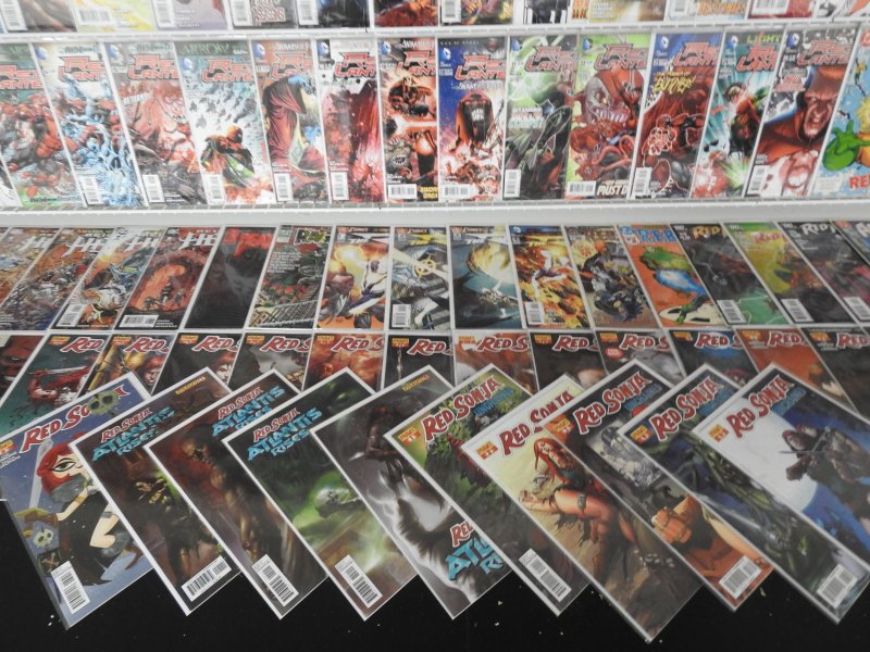 Huge Lot 170 Comics W/ Red Sonja, Red Hood, Deadpool+ Avg VF+ Condition!!