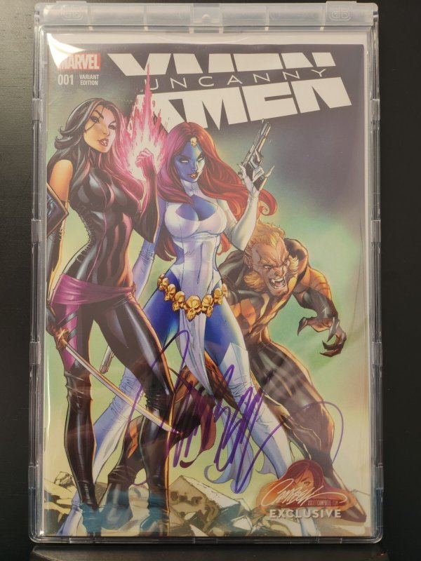 Uncanny X-Men #1 - Signed J. Scott Campbell / Encased (9.2ob) 2016