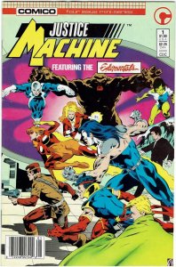 Justice Machine featuring The Elementals #1 Comico NM
