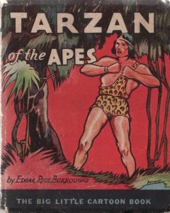 TARZAN OF THE APES-1933-WHITMAN BLB-#744-E R BURROUGHS VG-