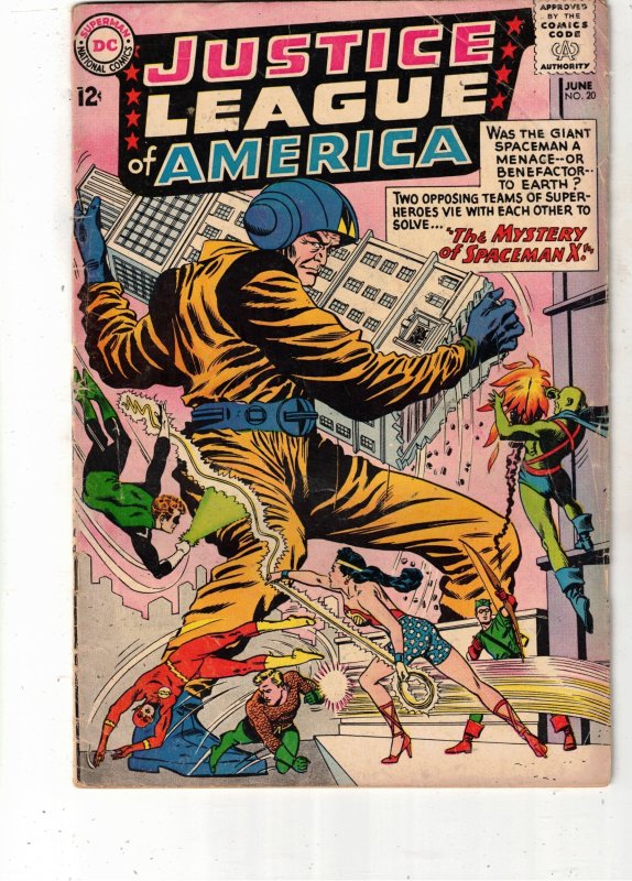 Justice League of America #20 (1963) PRICE DROP! 1st Spaceman-X! VG+ COVELL CERT