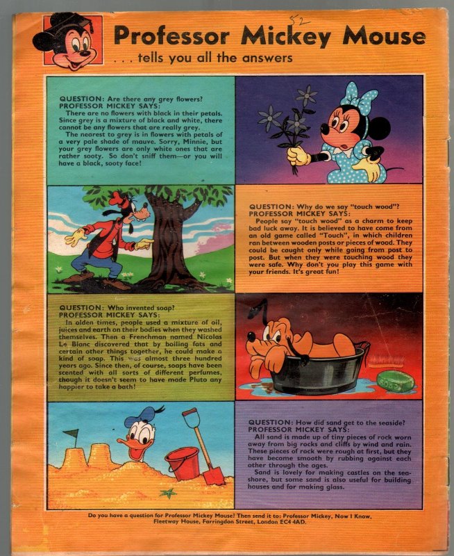 Walt Disney's Now I Know #7 1972-U.K.-comic style art-games-Goofy-VG