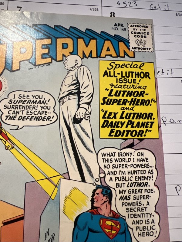 Superman #168 (DC Comics April 1964)