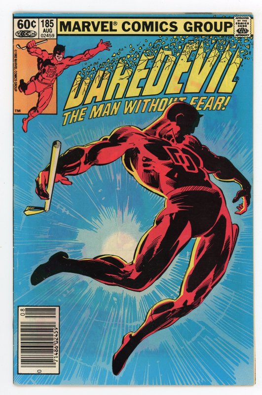 Daredevil #185 (1964 v1) Frank Miller Kingpin Newsstand FN+