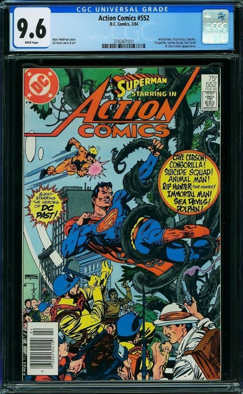 Action Comics #552 (1984) CGC 9.6 NM+