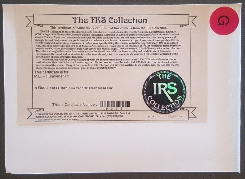 Funnyman #1 (1948) 2.0 GD