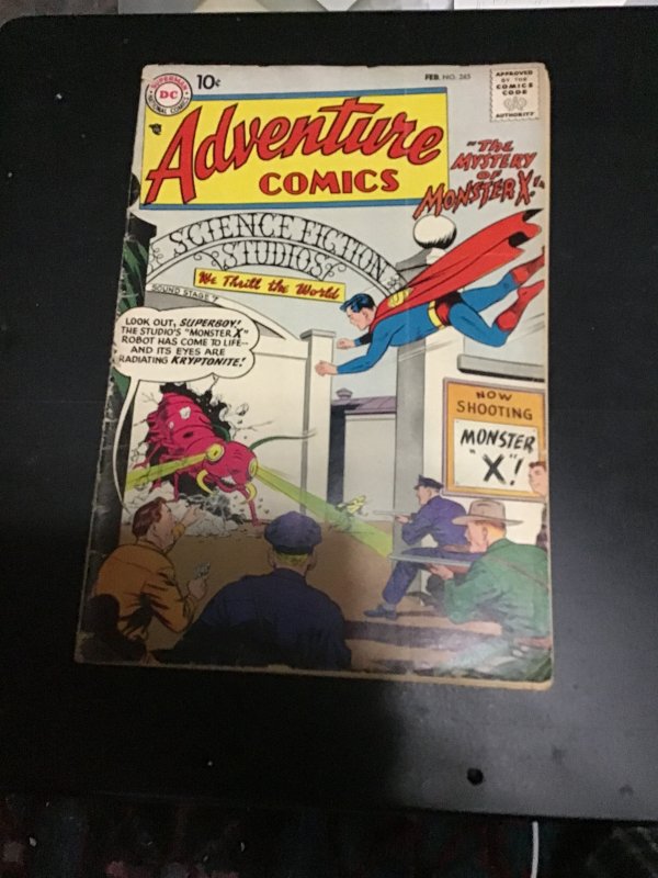 Adventure Comics #245 (1958) Superboy, Aquaman, green arrow! VG+. Wow!