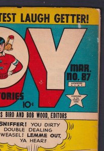 Boy Comics #87 4.5 VG+ Lev Gleason - Mar 1953