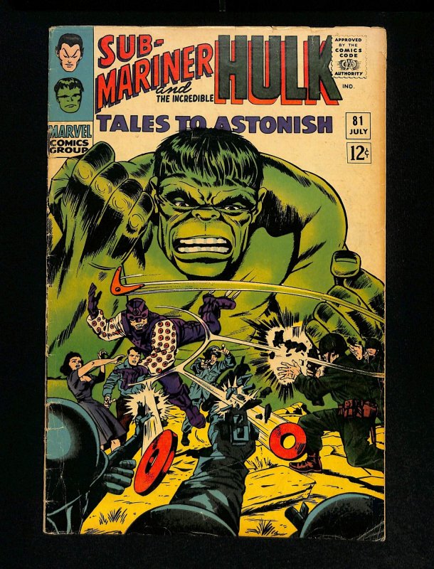 Tales To Astonish #81 Sub-Mariner and the Hulk!