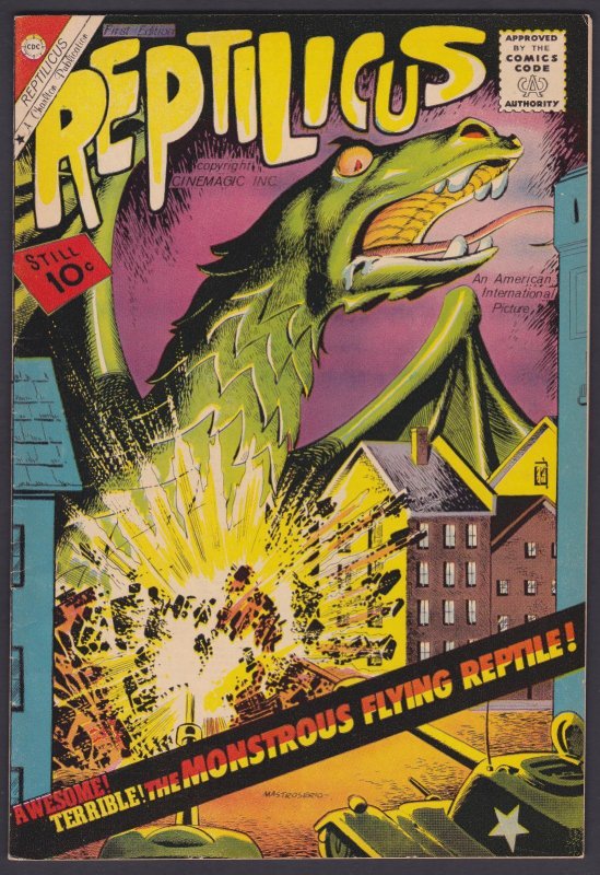 Reptilicus #1 (1961) Charlton Silver-age comic VF 8.0
