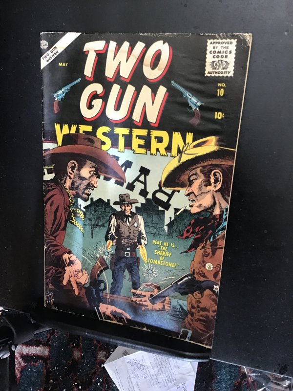 Two Gun Western #10 (1956) Pre-marvel, atlas western Affordable-grade! VG Wow!