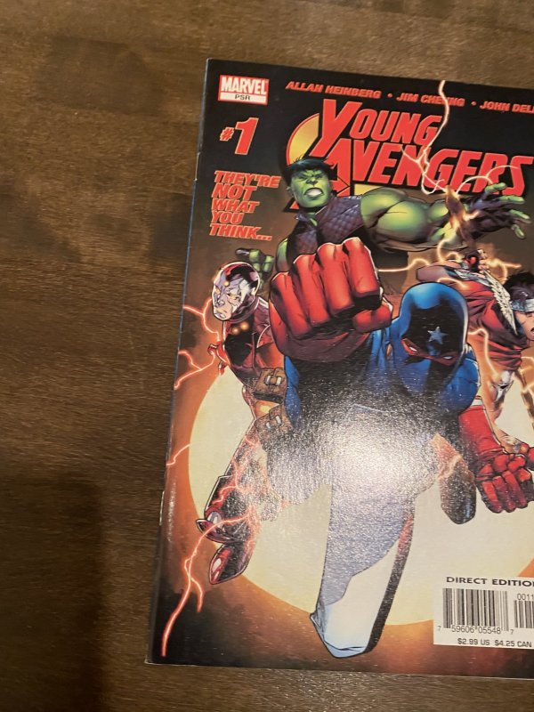 YOUNG AVENGERS #1 1st Appearance Kate Bishop Wiccan Hulking Marvel 2005