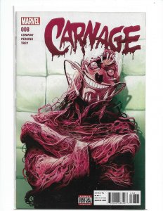 Carnage 8 1st print regular cover Marvel Comics 2016 Spiderman Venom nw117