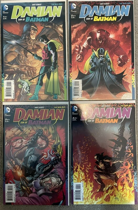 Damian Son of Batman #1-4 (2013) - NM *4 Book Lot* High Grade Andy Kubert