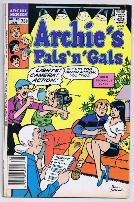 Archie's Pals 'n' Gals #188 FN 1987 Stock Image