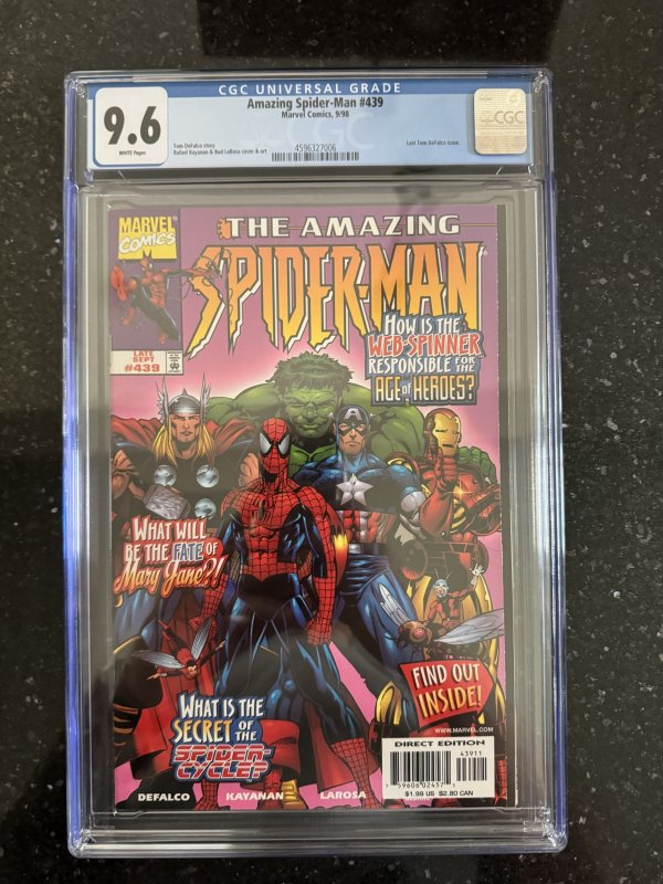 Amazing Spider-Man #439 Graded CGC 9.6 (1998)