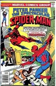 SPECTACULAR SPIDER-MAN #1 SUPERB 1976-TARANTULA VF