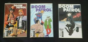 DOOM PATROL 3PC (VF/NM) ISSUES #1-2 W/ 2 COPIES OF #1, VARIANT COVERS 2016 
