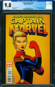 Captain Marvel #2 2012-First print CGC 9.8-Marvel- 2001511003