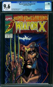 Marvel Comics Presents #74 (1991) CGC 9.6 NM+
